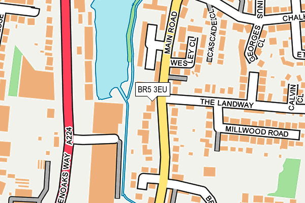 BR5 3EU map - OS OpenMap – Local (Ordnance Survey)
