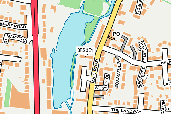 BR5 3EY map - OS OpenMap – Local (Ordnance Survey)