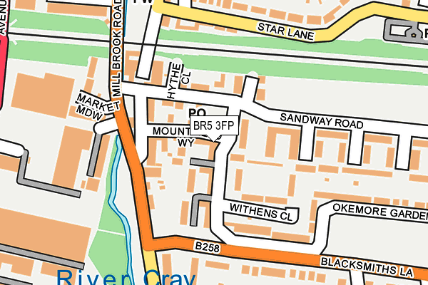 BR5 3FP map - OS OpenMap – Local (Ordnance Survey)