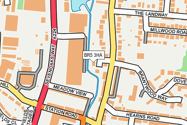 BR5 3HA map - OS OpenMap – Local (Ordnance Survey)