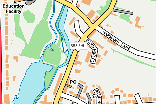 BR5 3HL map - OS OpenMap – Local (Ordnance Survey)