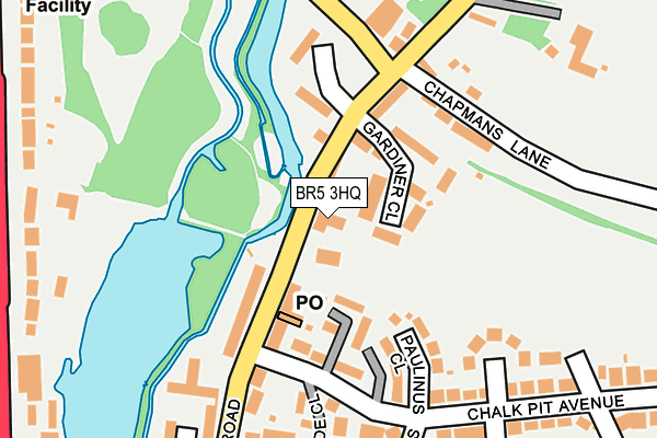 BR5 3HQ map - OS OpenMap – Local (Ordnance Survey)
