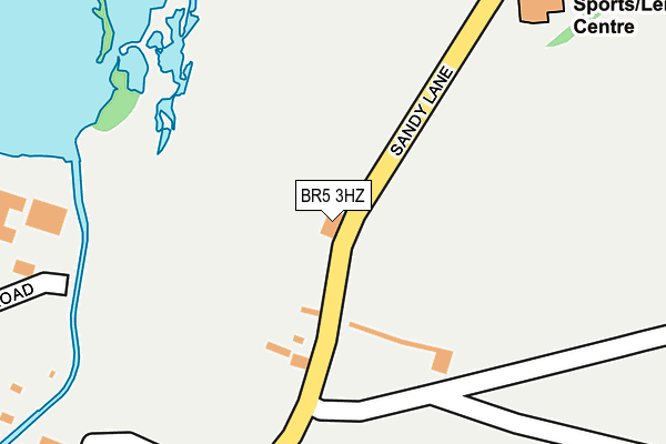 BR5 3HZ map - OS OpenMap – Local (Ordnance Survey)