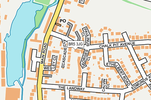 BR5 3JG map - OS OpenMap – Local (Ordnance Survey)