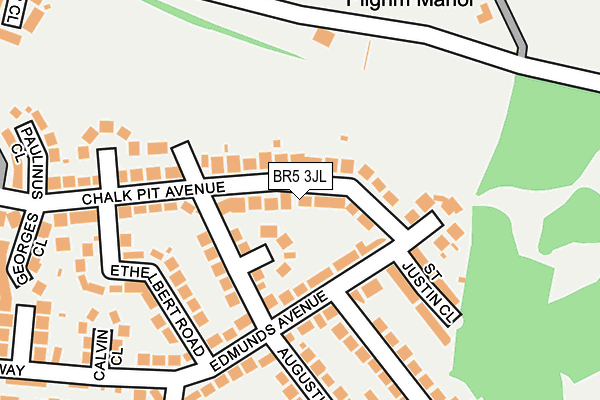 BR5 3JL map - OS OpenMap – Local (Ordnance Survey)