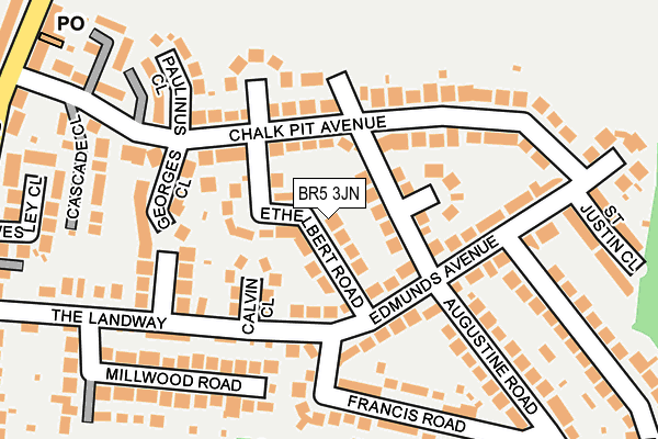 BR5 3JN map - OS OpenMap – Local (Ordnance Survey)