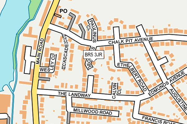 BR5 3JR map - OS OpenMap – Local (Ordnance Survey)