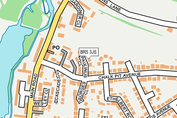 BR5 3JS map - OS OpenMap – Local (Ordnance Survey)