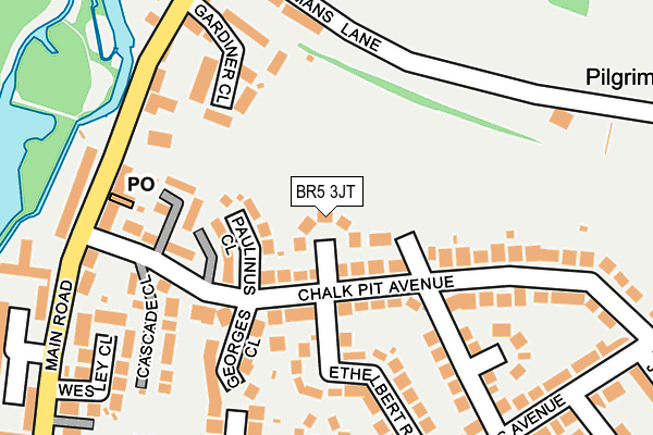 BR5 3JT map - OS OpenMap – Local (Ordnance Survey)