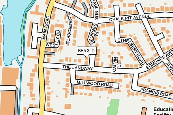 BR5 3LD map - OS OpenMap – Local (Ordnance Survey)