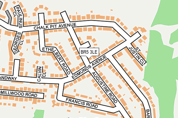 BR5 3LE map - OS OpenMap – Local (Ordnance Survey)