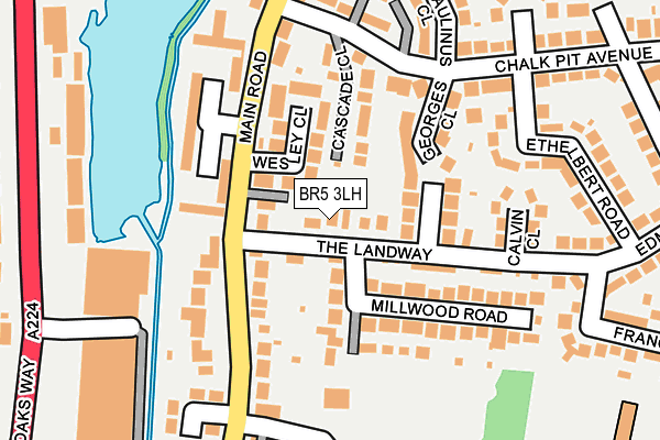 BR5 3LH map - OS OpenMap – Local (Ordnance Survey)