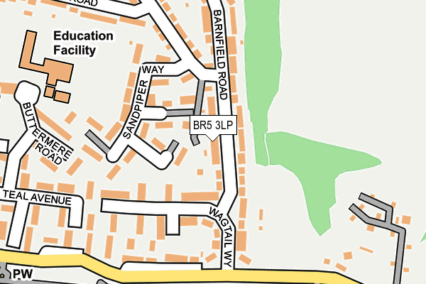 BR5 3LP map - OS OpenMap – Local (Ordnance Survey)