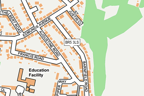 BR5 3LS map - OS OpenMap – Local (Ordnance Survey)