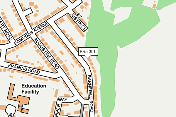 BR5 3LT map - OS OpenMap – Local (Ordnance Survey)
