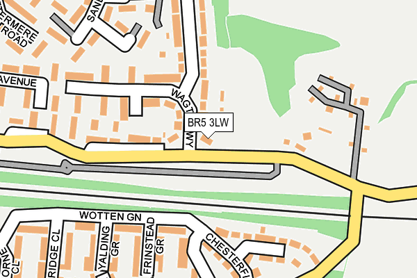 BR5 3LW map - OS OpenMap – Local (Ordnance Survey)