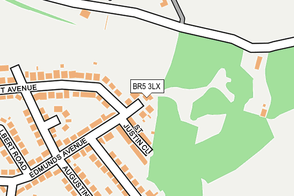 BR5 3LX map - OS OpenMap – Local (Ordnance Survey)