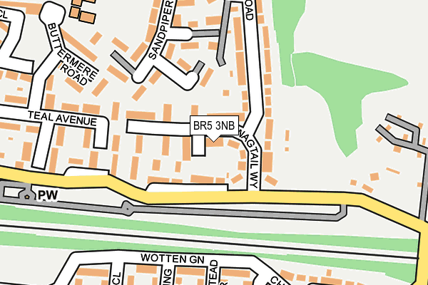 BR5 3NB map - OS OpenMap – Local (Ordnance Survey)