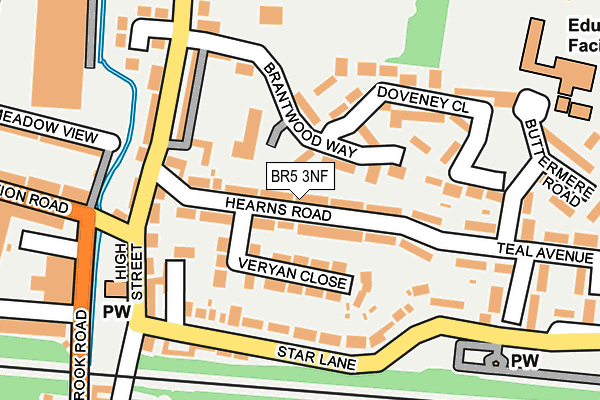 BR5 3NF map - OS OpenMap – Local (Ordnance Survey)
