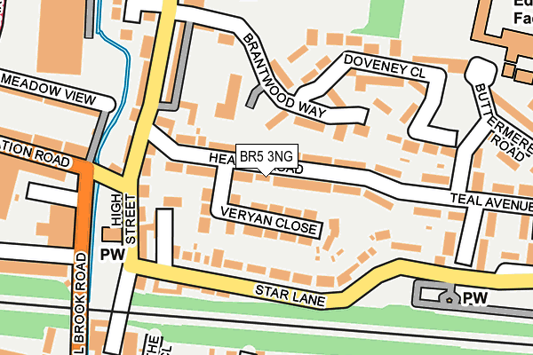 BR5 3NG map - OS OpenMap – Local (Ordnance Survey)