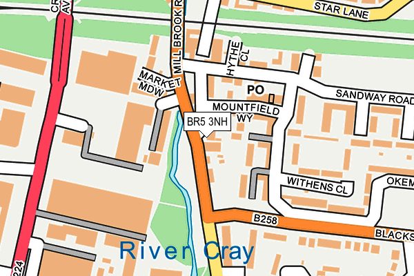 BR5 3NH map - OS OpenMap – Local (Ordnance Survey)