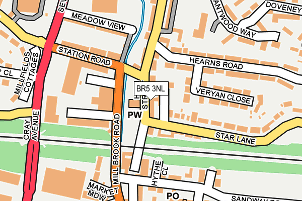 BR5 3NL map - OS OpenMap – Local (Ordnance Survey)