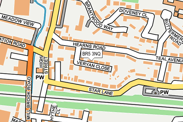 BR5 3NQ map - OS OpenMap – Local (Ordnance Survey)