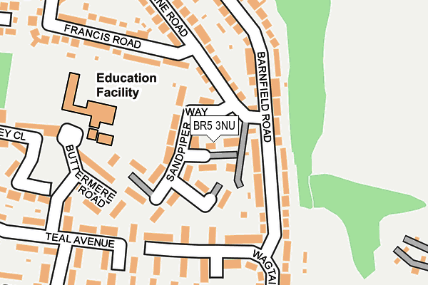 BR5 3NU map - OS OpenMap – Local (Ordnance Survey)