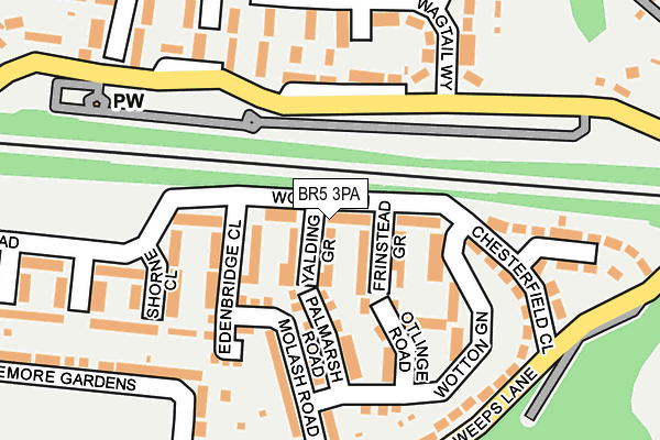 BR5 3PA map - OS OpenMap – Local (Ordnance Survey)