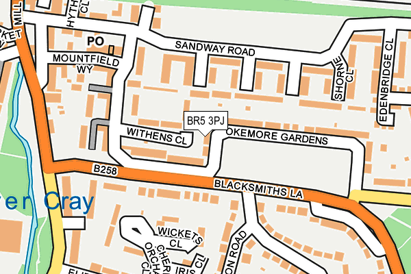 BR5 3PJ map - OS OpenMap – Local (Ordnance Survey)