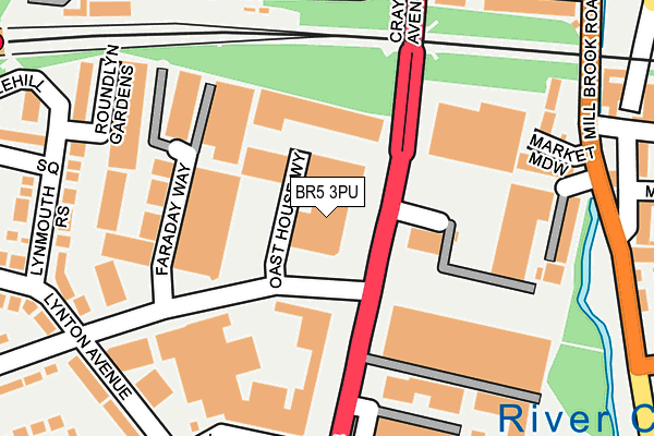 BR5 3PU map - OS OpenMap – Local (Ordnance Survey)