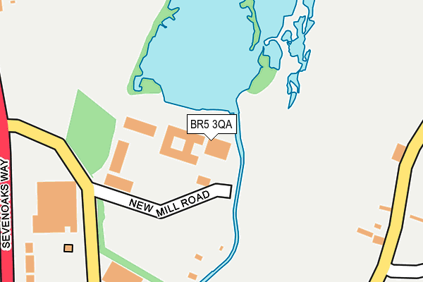 BR5 3QA map - OS OpenMap – Local (Ordnance Survey)