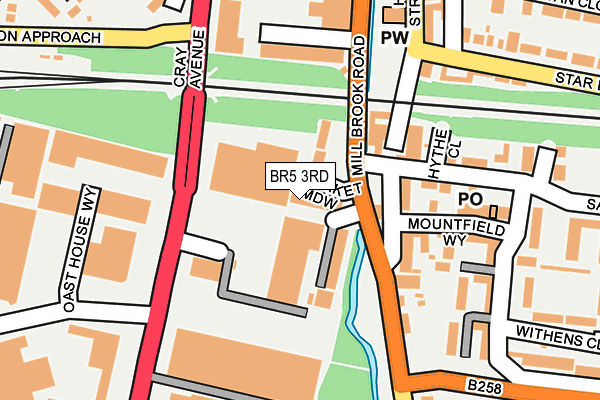 BR5 3RD map - OS OpenMap – Local (Ordnance Survey)