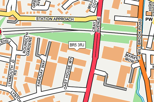 BR5 3RJ map - OS OpenMap – Local (Ordnance Survey)