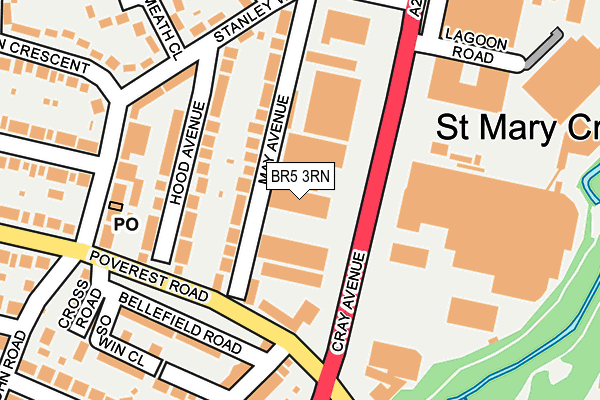 BR5 3RN map - OS OpenMap – Local (Ordnance Survey)