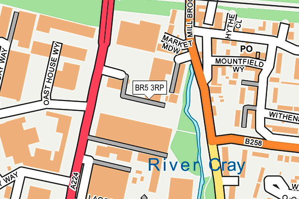 BR5 3RP map - OS OpenMap – Local (Ordnance Survey)