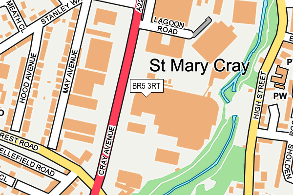 BR5 3RT map - OS OpenMap – Local (Ordnance Survey)