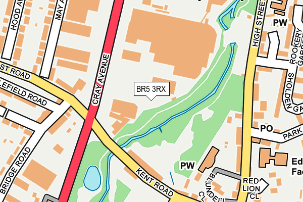 BR5 3RX map - OS OpenMap – Local (Ordnance Survey)