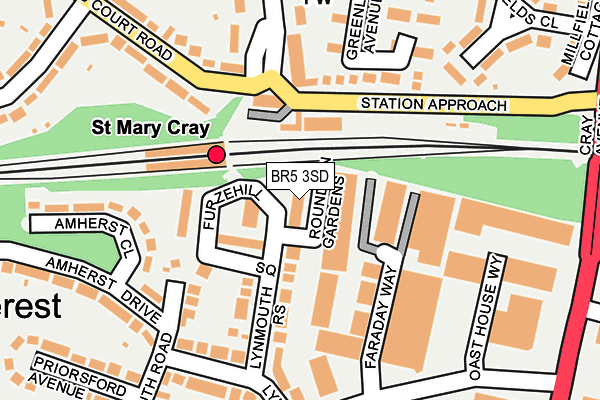 BR5 3SD map - OS OpenMap – Local (Ordnance Survey)