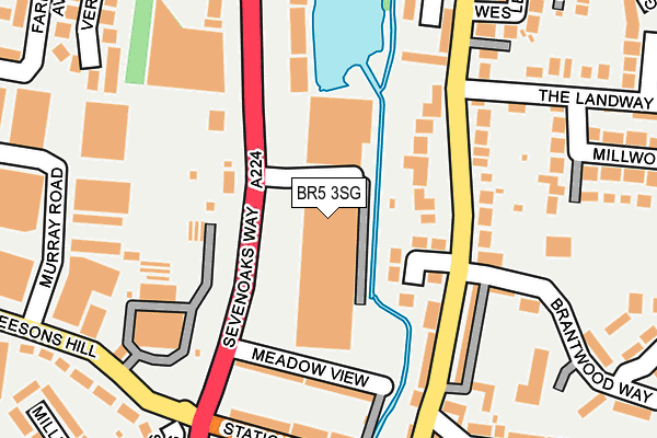 BR5 3SG map - OS OpenMap – Local (Ordnance Survey)