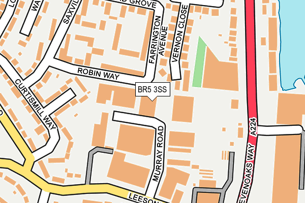 BR5 3SS map - OS OpenMap – Local (Ordnance Survey)