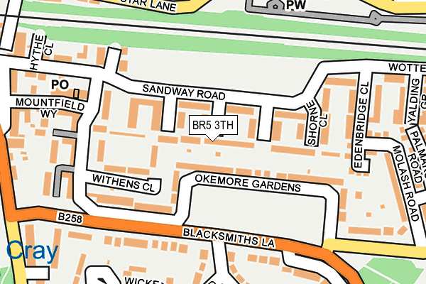 BR5 3TH map - OS OpenMap – Local (Ordnance Survey)