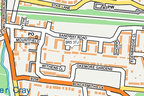 BR5 3TJ map - OS OpenMap – Local (Ordnance Survey)