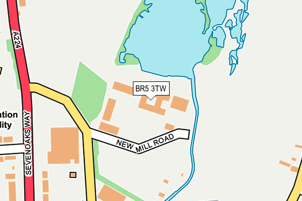 BR5 3TW map - OS OpenMap – Local (Ordnance Survey)