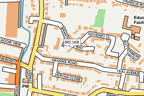 BR5 3WB map - OS OpenMap – Local (Ordnance Survey)