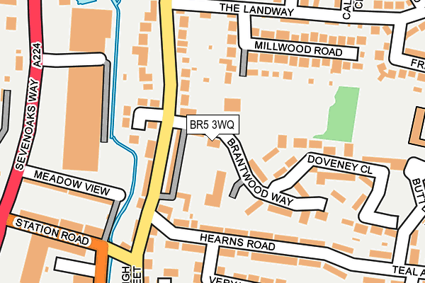 BR5 3WQ map - OS OpenMap – Local (Ordnance Survey)