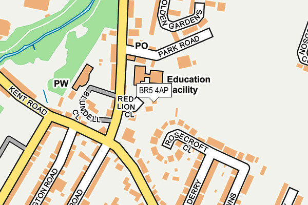 BR5 4AP map - OS OpenMap – Local (Ordnance Survey)