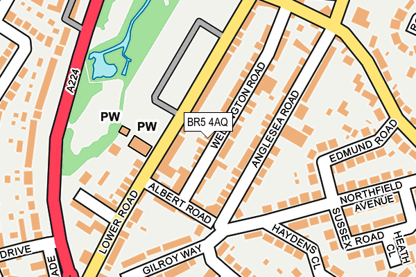 BR5 4AQ map - OS OpenMap – Local (Ordnance Survey)