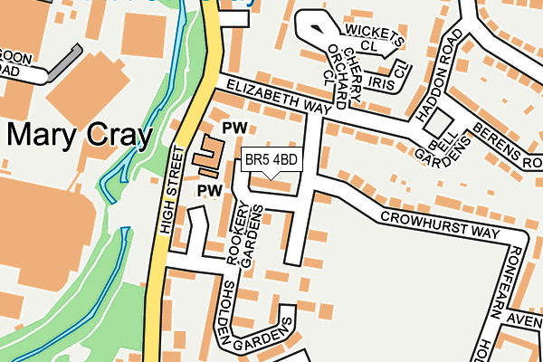BR5 4BD map - OS OpenMap – Local (Ordnance Survey)