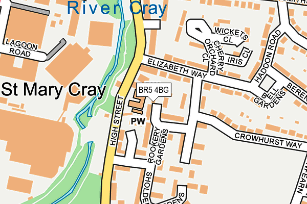 BR5 4BG map - OS OpenMap – Local (Ordnance Survey)
